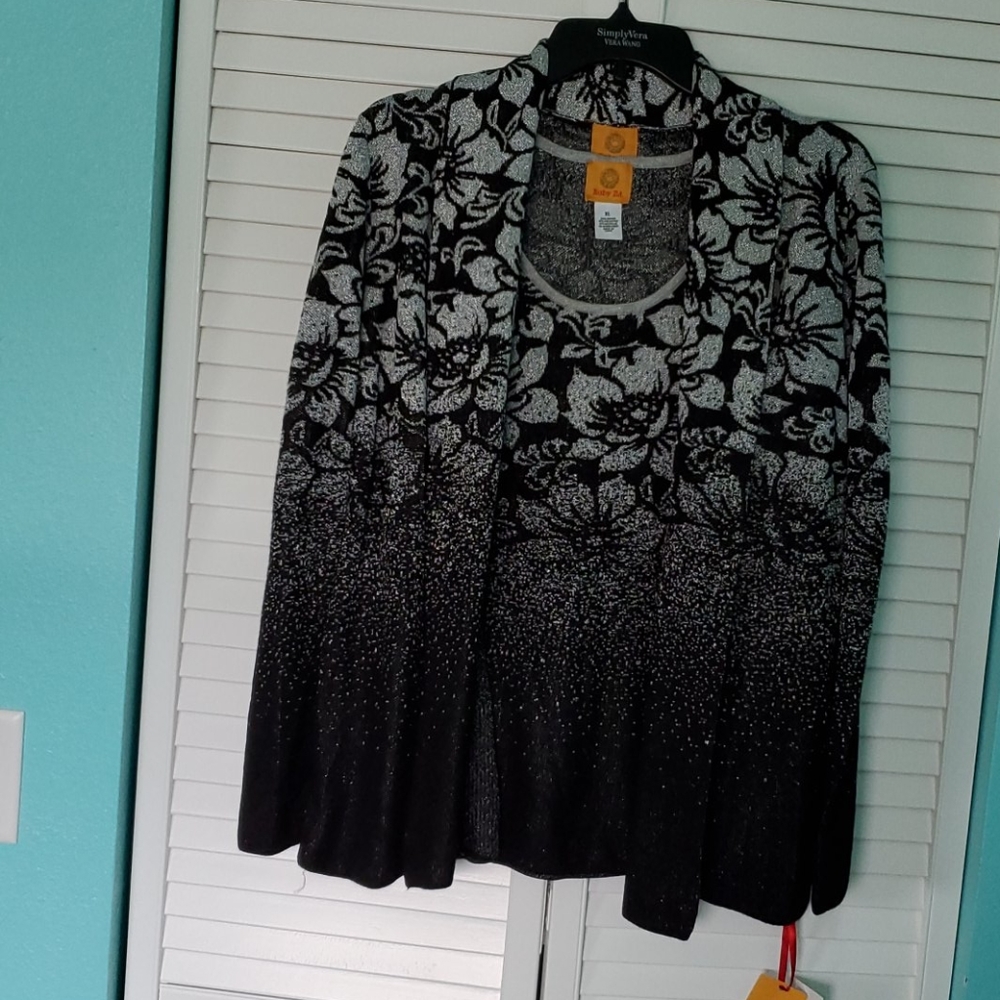 Ruby Rd metallic Sweater Set